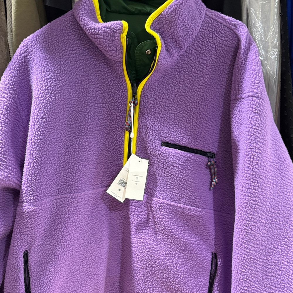 Reversible Nylon Fleece pullover jacket - Picture 4 of 4